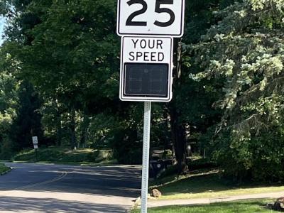 Solar Speed radar Sign