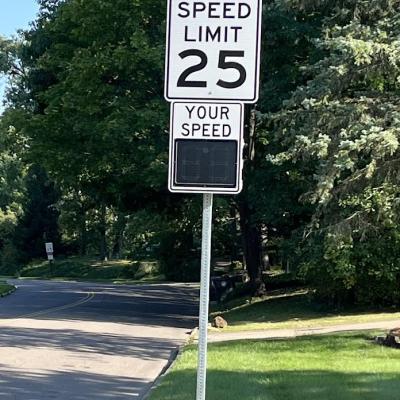 Solar Speed radar Sign